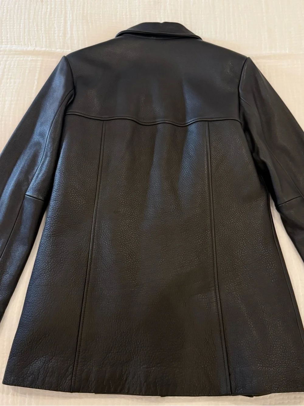 VINTAGE Wilsons Leather Pelle Studio Black Zip Jacket Thinsulate Lined Size Med
